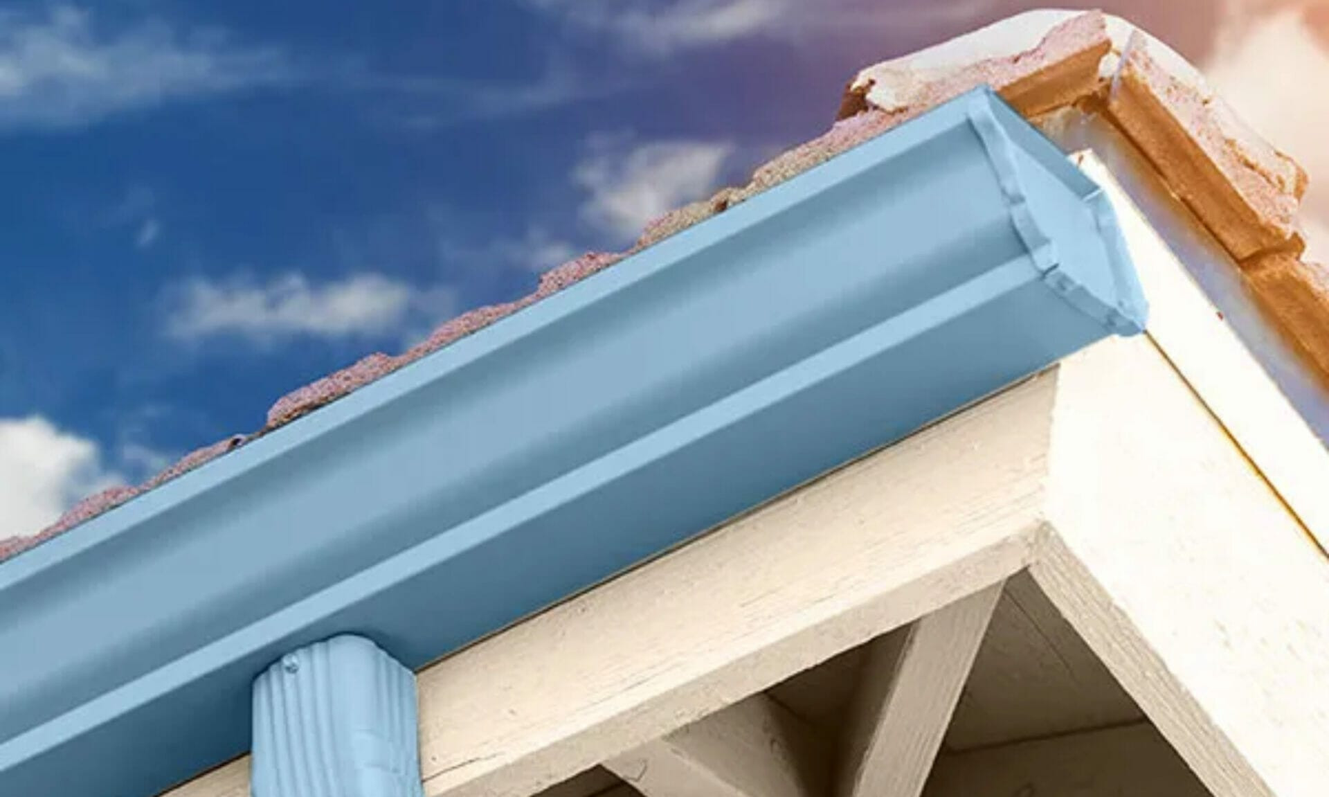 Gutter Color Colonial blue gutter colors