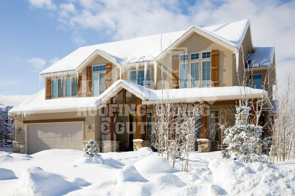 Roof Repair In Cincinnati Snow and ice buildup