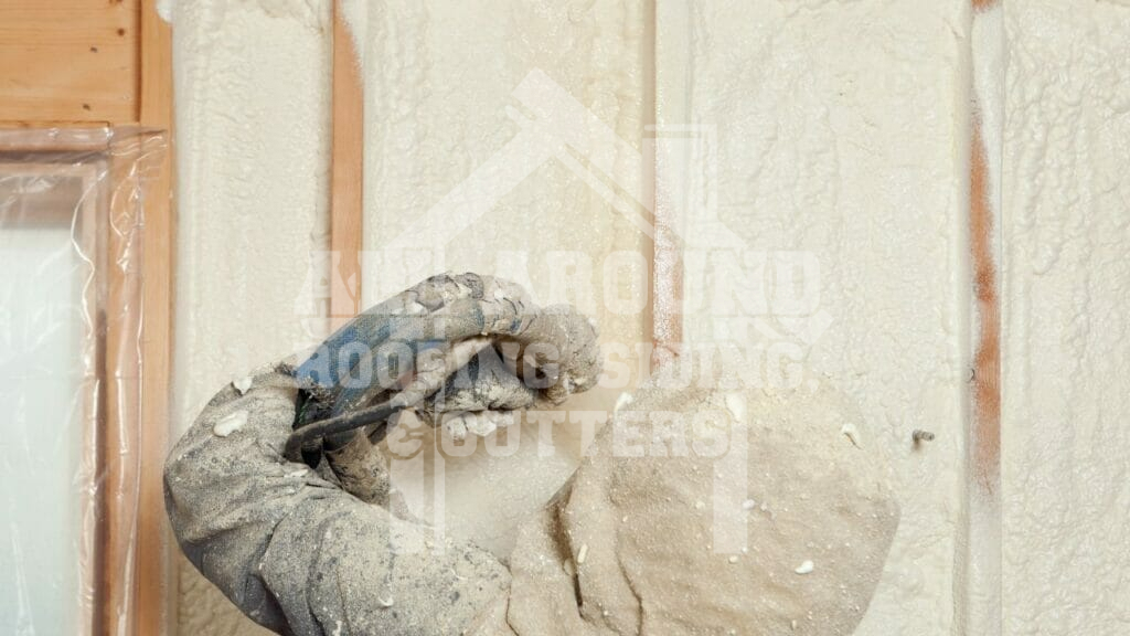 Spray foam insulation