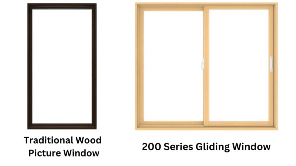 Replacement Windows In Dayton Traditional wood picture window