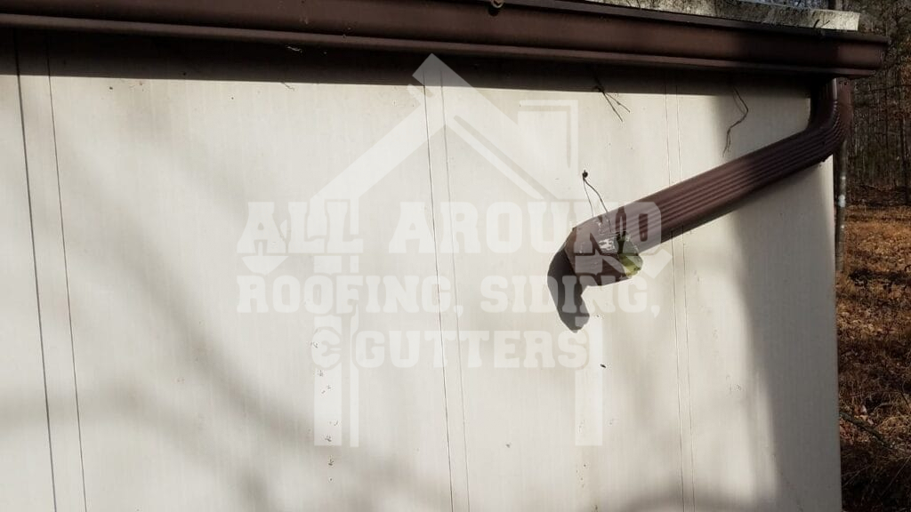 Gutter Maintenance Detached gutters or downspouts