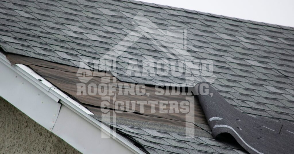 Wind Damage Curling or peeling shingles