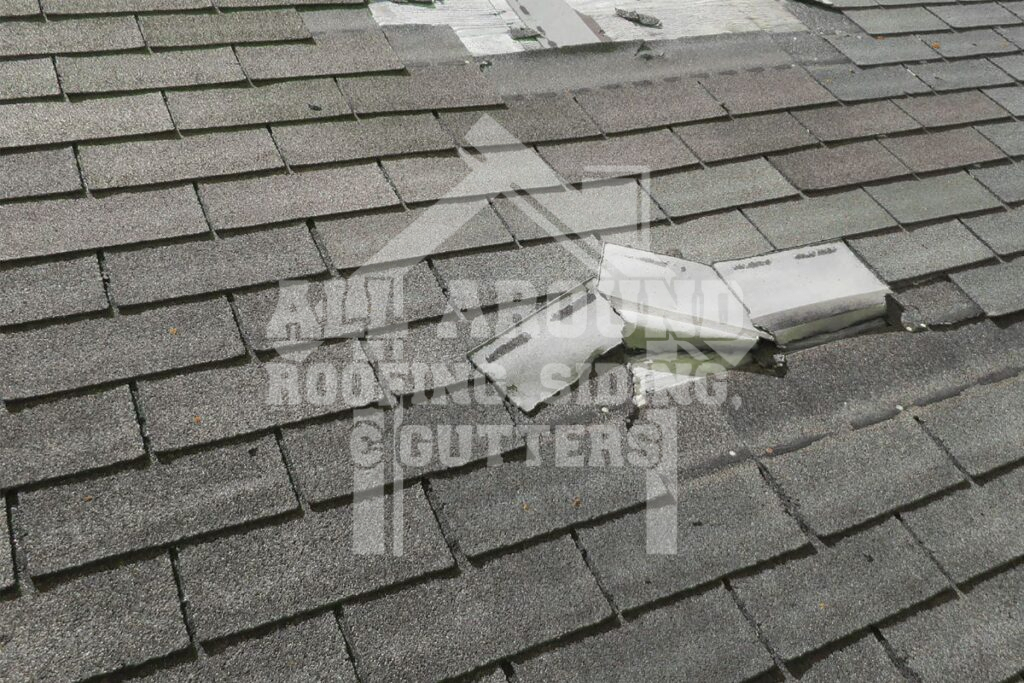 Wind Damage Shingles Lifting shingles