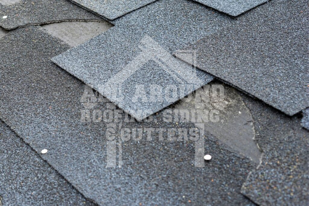 Wind Damage Shingles Missing shingles