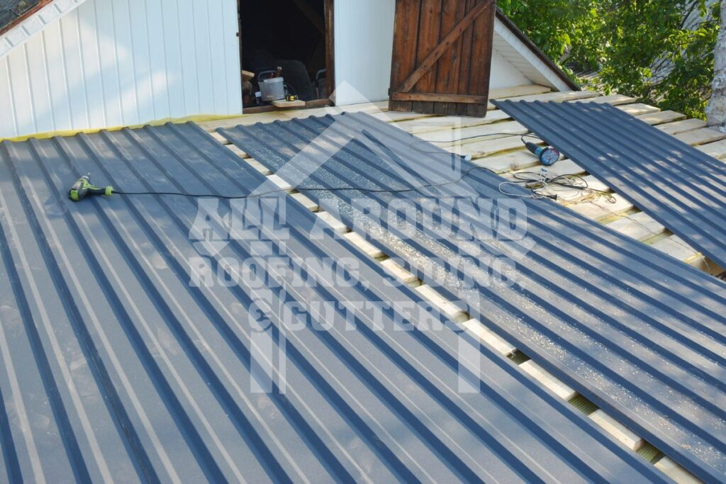Flat Roof Types Metal roofing panels
