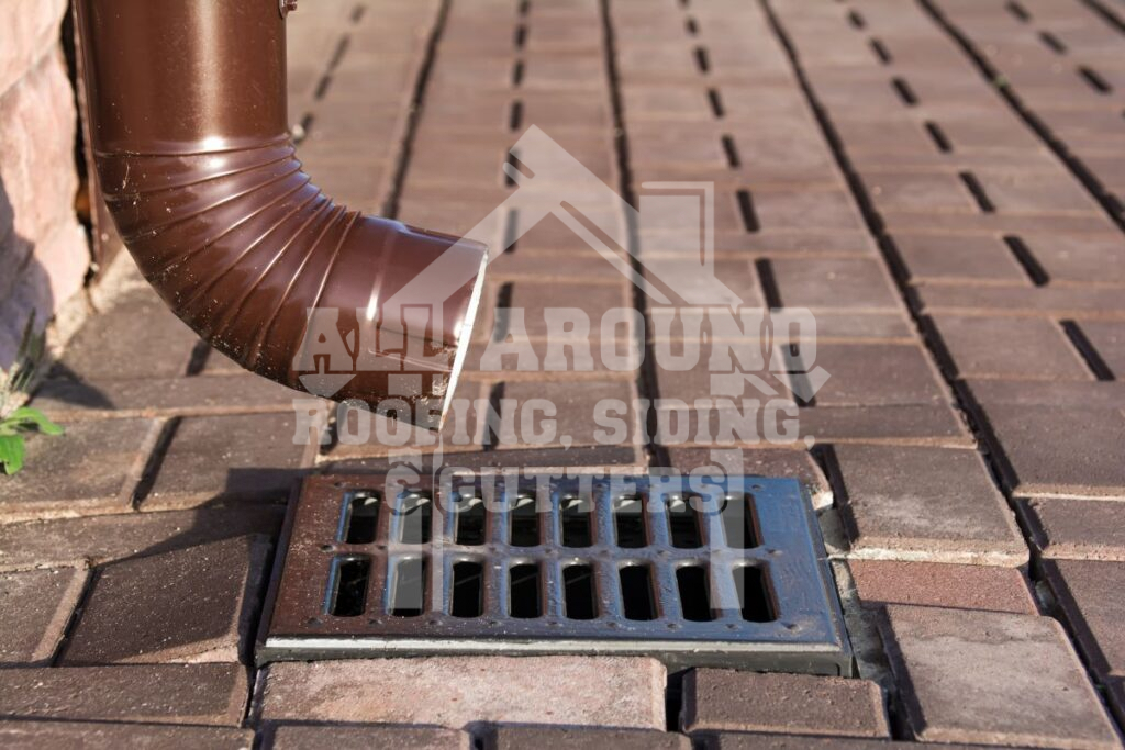 Gutter Hail Damage Clogged downspouts