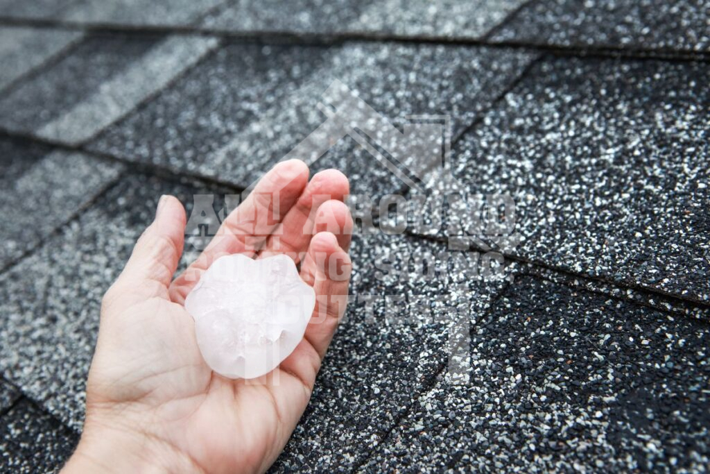 Gutter Hail Damage Hail damage