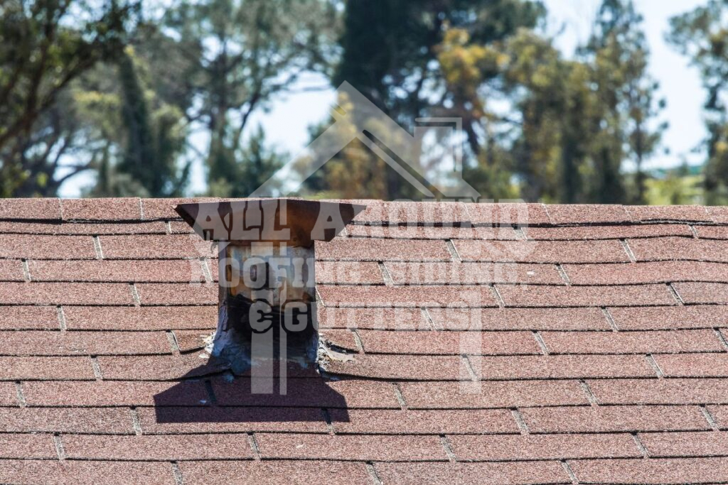 What Causes Dark Spots On Roof Shingles Rust on vent