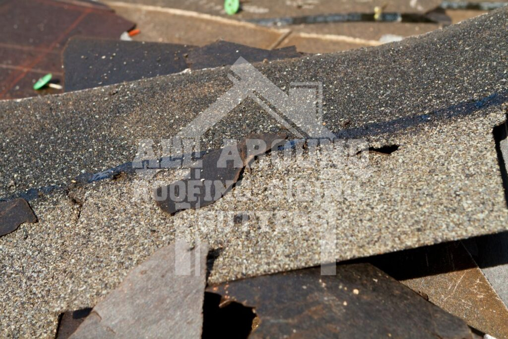 Garage Roof Repair Damaged shingles
