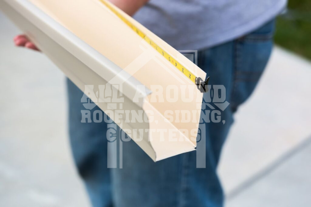 Garage Gutter Installation K-style gutters