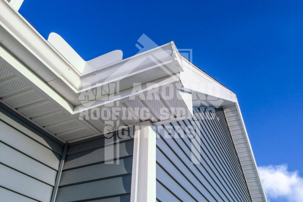 Garage Gutter Installation Vinyl gutter